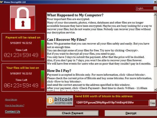 勒索病毒WannaCry